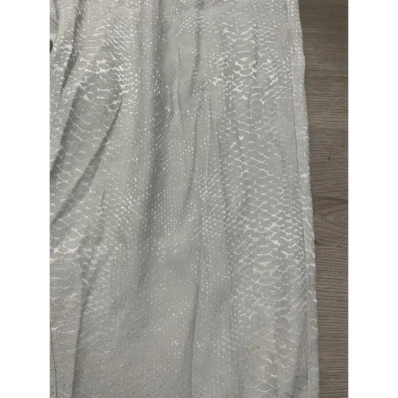 New NWT Women's Equipment Femme Charlyne Trouser Pants Silver Gray Size crop  12 - Picture 6 of 12